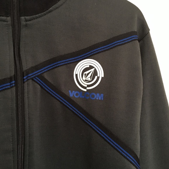 ✖️SOLD✖️Volcom Mens Full Zip Grey Track Jacket - Picture 4 of 8